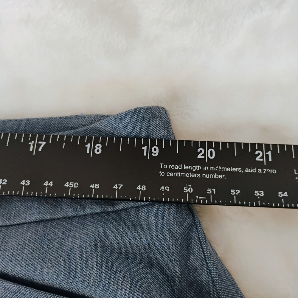 41 Hawthorn Women 18 W Blue Grey Adjustable Hem Stretch Dress Pants Trousers NWT - Picture 3 of 10